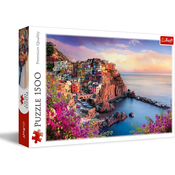 Trefl 26137 - Puzzle 'Der Blick auf die Stadt Manarola', 1500 Teile