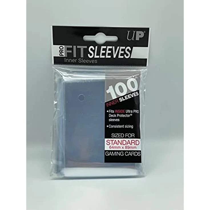 UP Ultra Pro Pro-Fit Card, 100 Hüllen Vorteilspack, klar, Inner Sleeves, innere Kartenhüllen, Double sleeving für Sammelkarten wie Pokemon Magic - Standardgröße – Bild 2