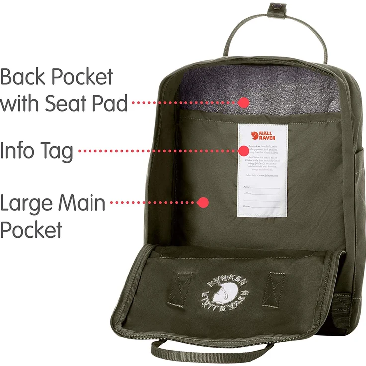 Fjällräven Re-Kanken dark olive - Größe 16 Liter – Bild 6