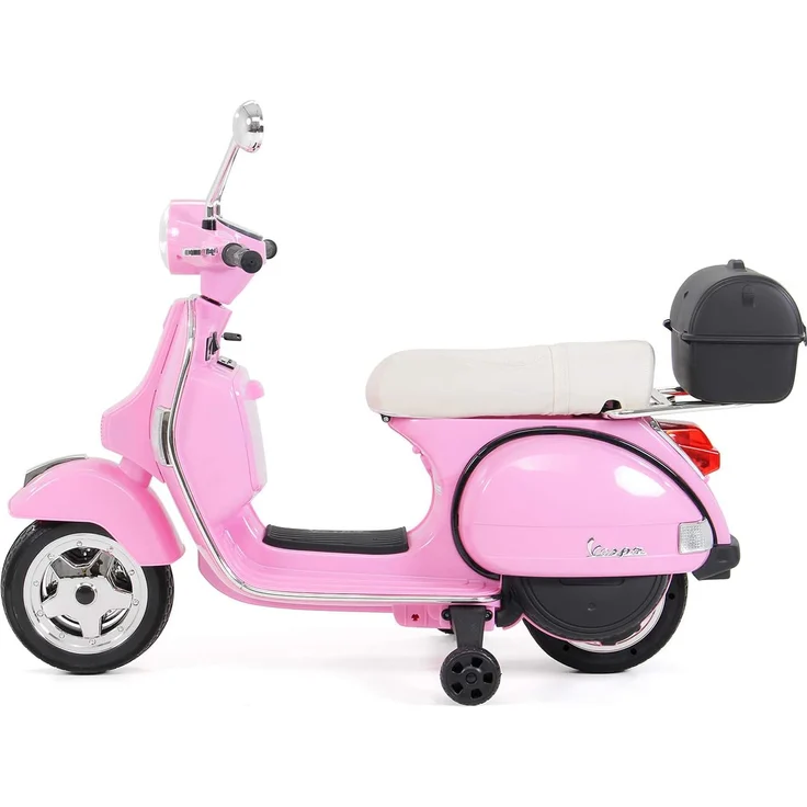 Kinder-Elektroroller Vespa lizenziert Kinderroller elektrisch Elektroauto 12 V (Pink) – Bild 9