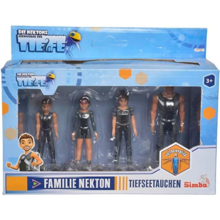 Simba 109391002 Nekton Family 4er Figurenset Tiefseetauchen