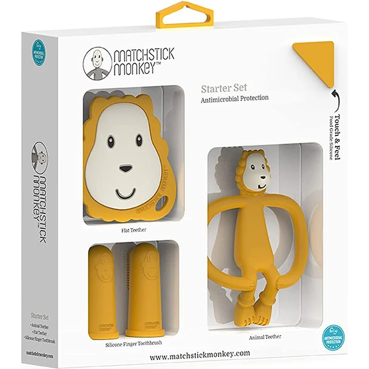 Matchstick Monkey Beißring 'Ludo Löwe' Starter Set 4-teilig – Bild 3