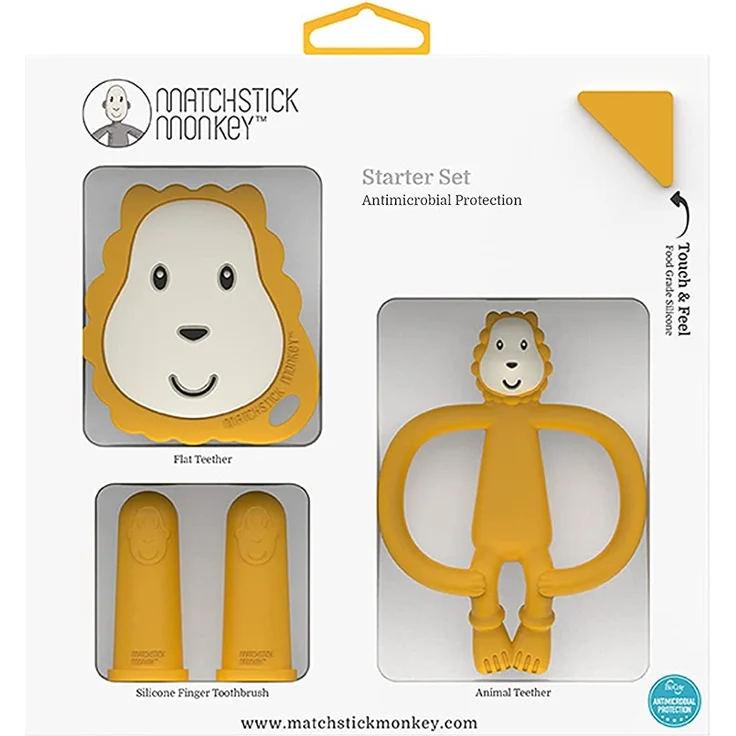 Matchstick Monkey Beißring 'Ludo Löwe' Starter Set 4-teilig – Bild 2