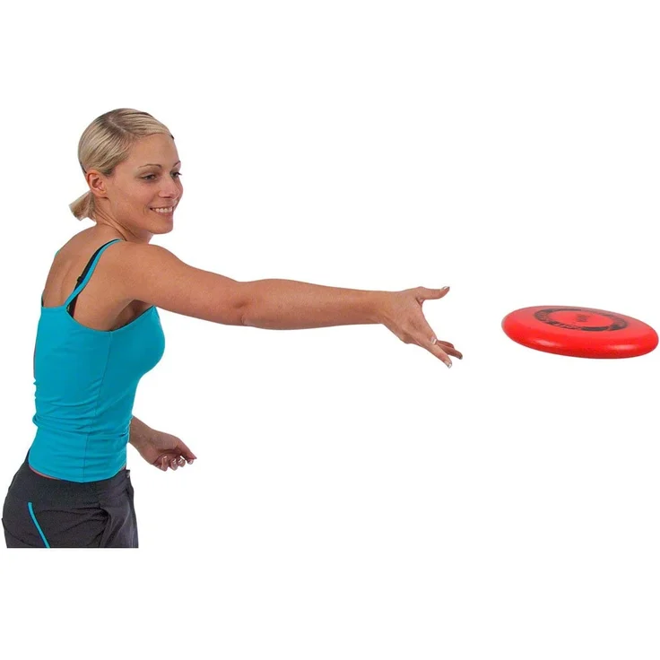 VOLLEY Schaumstoff Frisbee Wurfscheibe ELE'Soft Saucer unbeschichtet, 25 cm, Rot – Bild 2