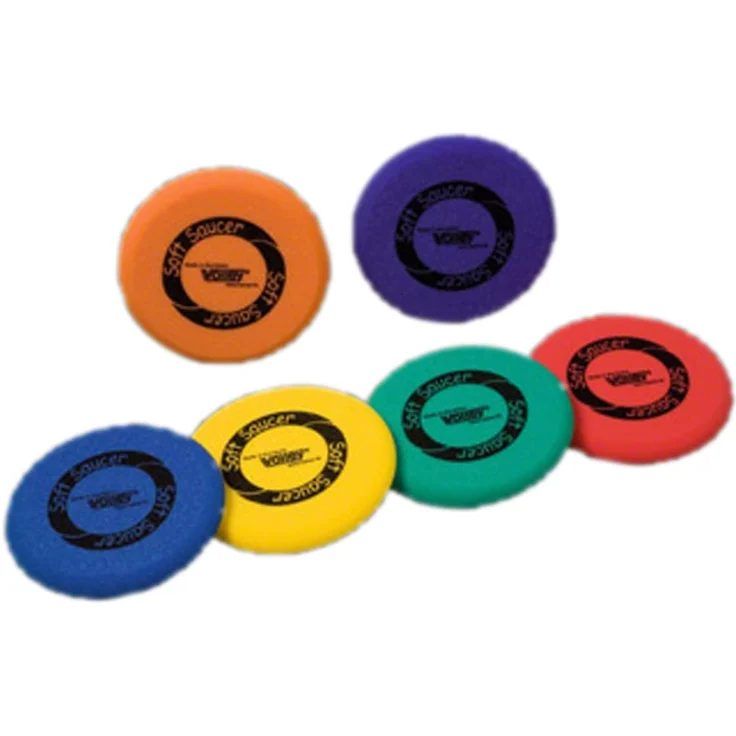 VOLLEY Schaumstoff Frisbee Wurfscheibe ELE'Soft Saucer unbeschichtet, 25 cm, Rot – Bild 3