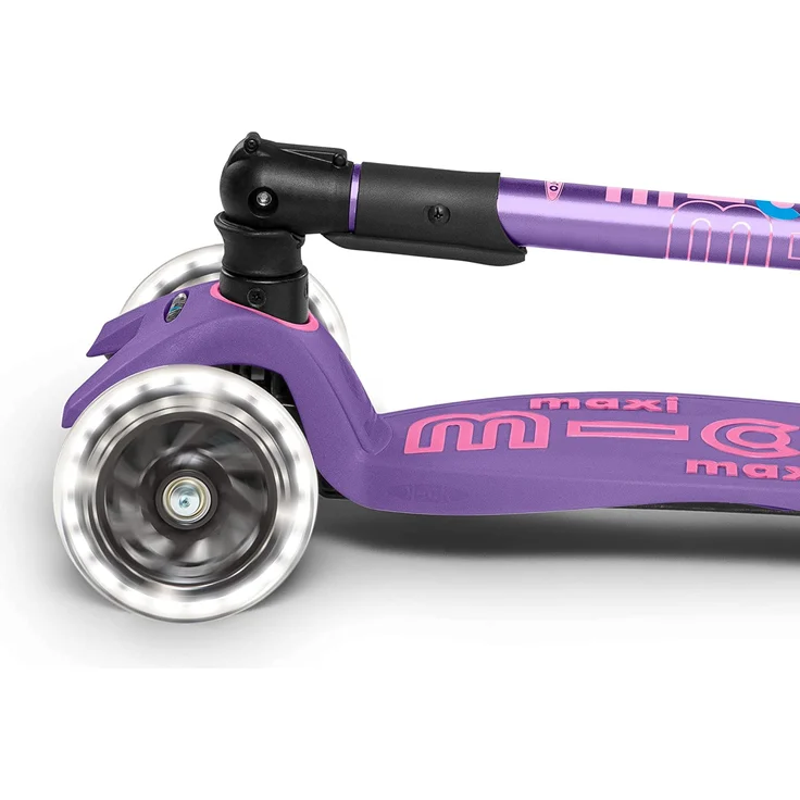 Maxi Micro Deluxe Faltbar mit LED Räder Purple – Bild 4