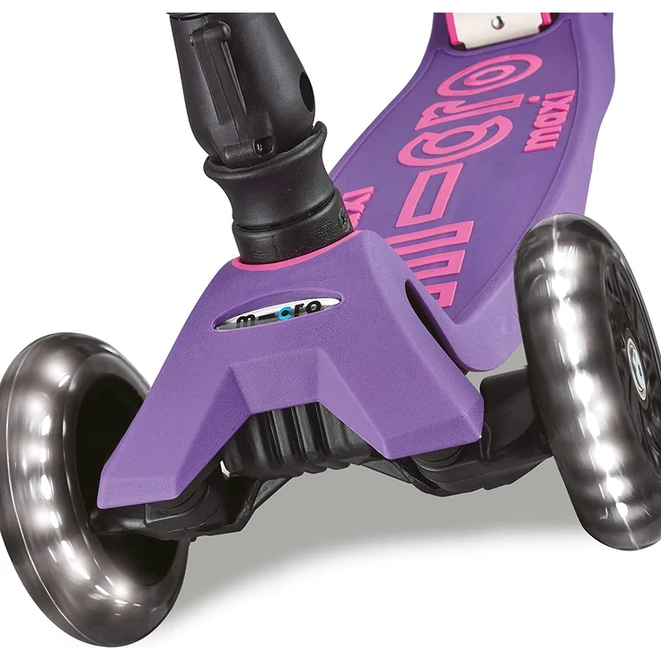 Maxi Micro Deluxe Faltbar mit LED Räder Purple – Bild 5