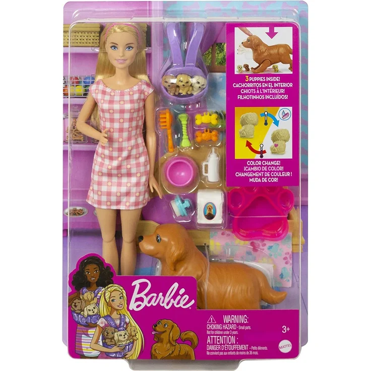 Mattel - Barbie Puppe mit Hund & Welpen – Bild 6
