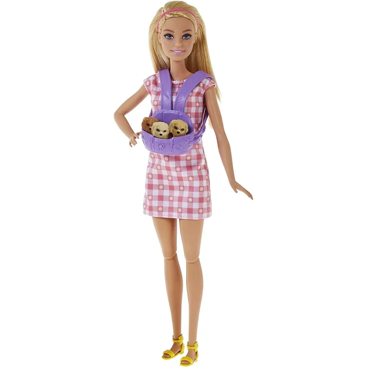 Mattel - Barbie Puppe mit Hund & Welpen – Bild 2