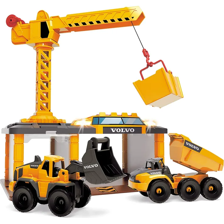 Dickie Toys 203726009 Volvo Construction Station, Try Me