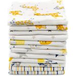 Clevere Kids Mulltücher 12er Pack | Jungs oder Mädchen | 70x80 | Oeko-TEX | Made in EU (Set Unisex Bedruckt)