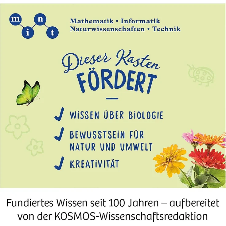 Kosmos 632083 Mein erstes Gewächshaus, Das Original, Erstes Gärtnern für Kinder ab 5 Jahre, Komplett-Set mit Samen, Erde usw. Experimentierkasten zu Garten, Pflanzen, Blumen, Biologie – Bild 7
