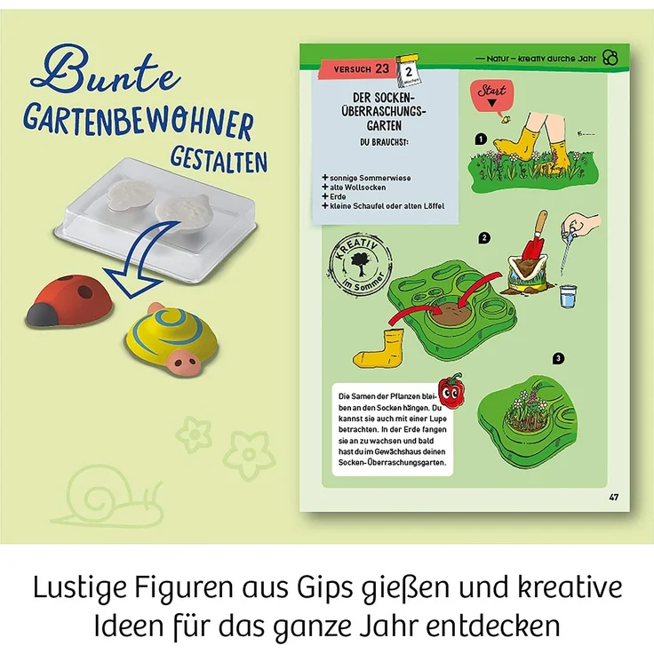Kosmos 632083 Mein erstes Gewächshaus, Das Original, Erstes Gärtnern für Kinder ab 5 Jahre, Komplett-Set mit Samen, Erde usw. Experimentierkasten zu Garten, Pflanzen, Blumen, Biologie – Bild 6