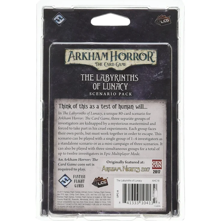 Fantasy Flight Games FFGAHC18 The Labyrinths of Lunacy: Arkham Horror LCG Exp, Mehrfarbig – Bild 2