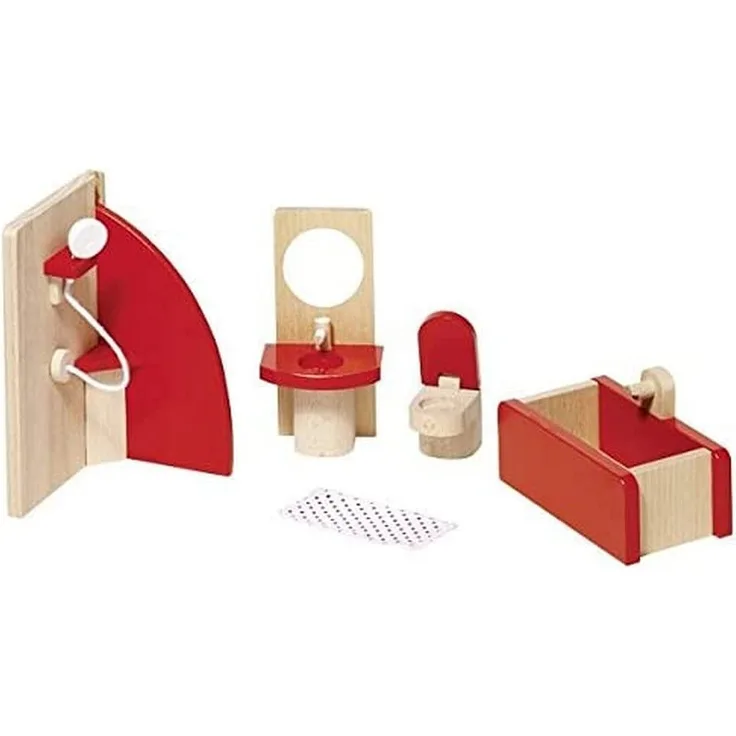 Goki 51717 Puppenmöbel Badezimmer, Basic