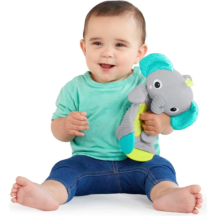 Bright Starts - Schmusetuch Snuggle & Teethe - Elefant – Bild 3