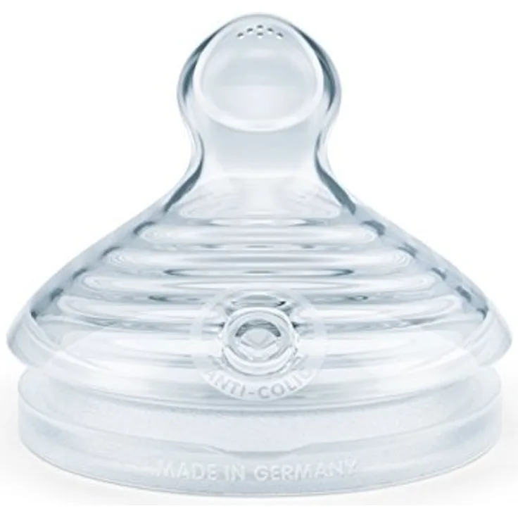 NUK Nature Sense Trinksauger, brustähnlicher Silikon-Sauger, BPA-frei, 2 Stück