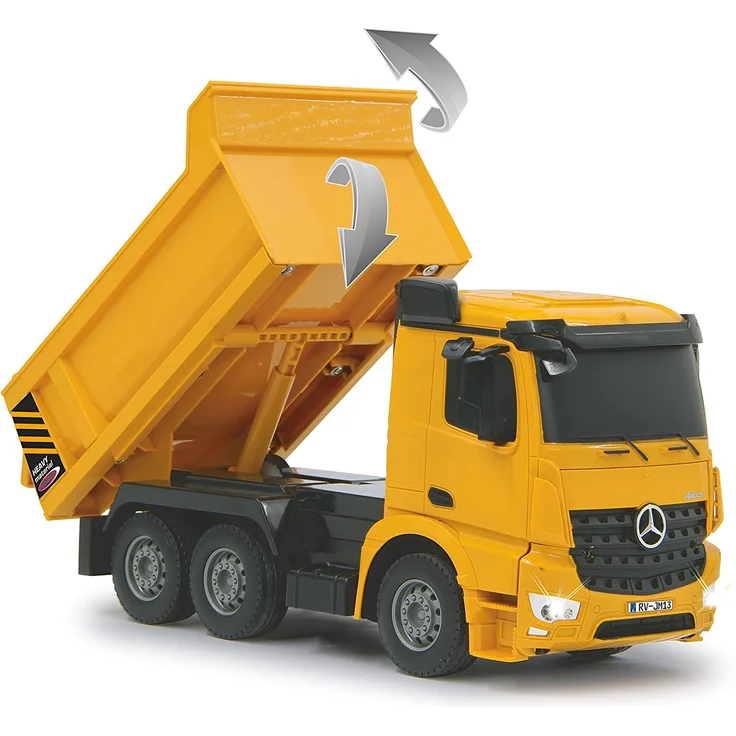 rC Mercedes-Benz Arocs Muldenkipper 2,4 GHz gelb 1:26 – Bild 4