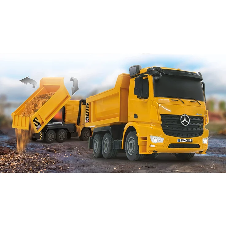 rC Mercedes-Benz Arocs Muldenkipper 2,4 GHz gelb 1:26 – Bild 2