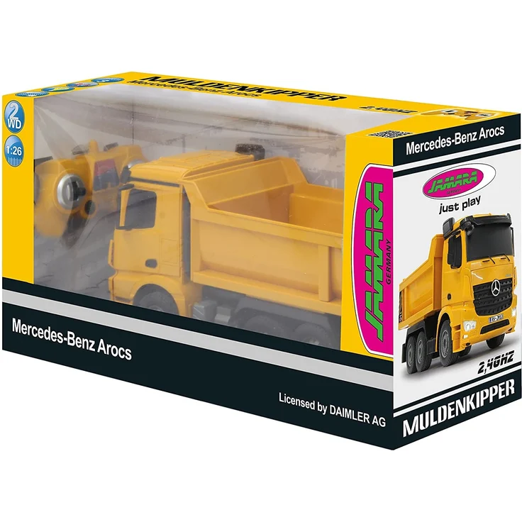 rC Mercedes-Benz Arocs Muldenkipper 2,4 GHz gelb 1:26 – Bild 14