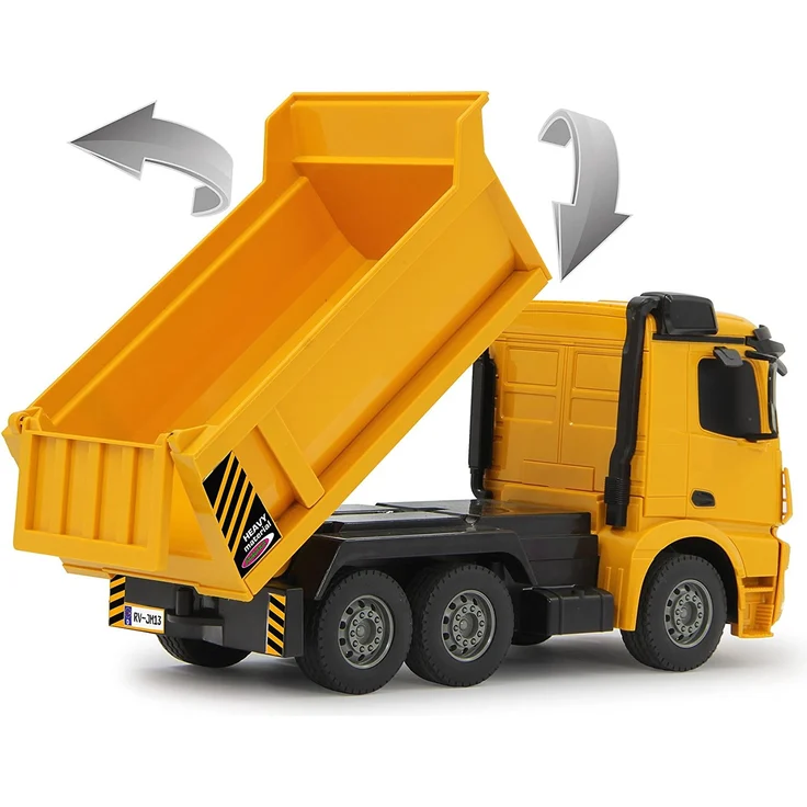 rC Mercedes-Benz Arocs Muldenkipper 2,4 GHz gelb 1:26 – Bild 3