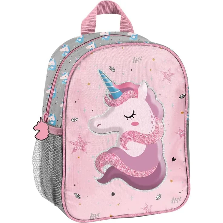 Mädchen Rucksack 4tlg. mit Brotbox und Trinkflasche UNICORN / EINHORN Kindergarten Set – Bild 2