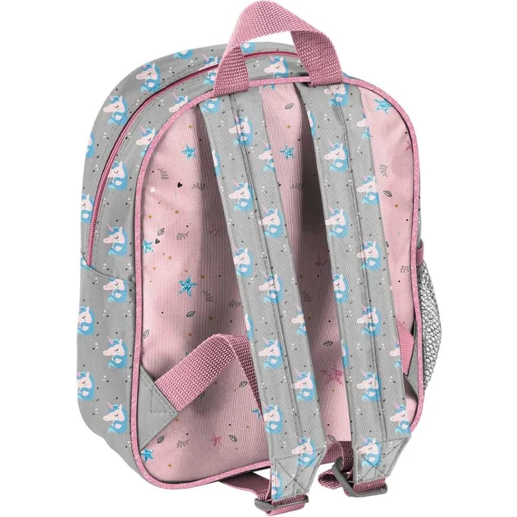 Mädchen Rucksack 4tlg. mit Brotbox und Trinkflasche UNICORN / EINHORN Kindergarten Set – Bild 3