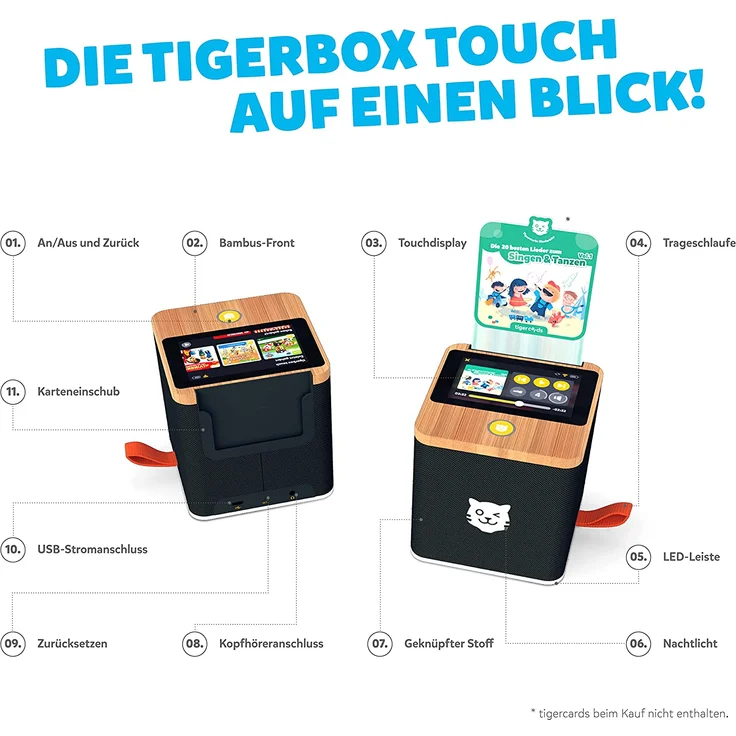 Tiger Media 'tigerbox TOUCH', ab 3 Jahren, inkl. Startpaket, mit Touchdisplay, Stereo-Klang und Nachtlicht, schwarz – Bild 7
