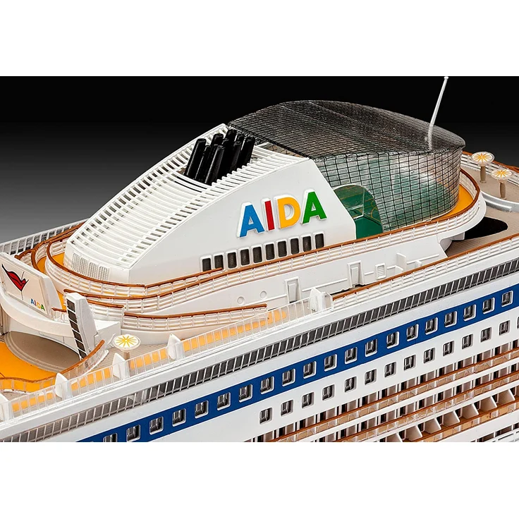 Revell Modellbausatz Schiff 1:400 - Cruiser Ship AIDAblu, AIDAsol, AIDAmar, AIDAstella im Maßstab 1:400, Level 5, originalgetreue Nachbildung mit vielen Details, Kreuzfahrtschiff, 05230 – Bild 9