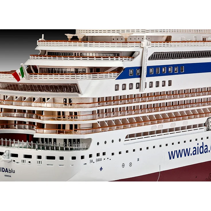 Revell Modellbausatz Schiff 1:400 - Cruiser Ship AIDAblu, AIDAsol, AIDAmar, AIDAstella im Maßstab 1:400, Level 5, originalgetreue Nachbildung mit vielen Details, Kreuzfahrtschiff, 05230 – Bild 10