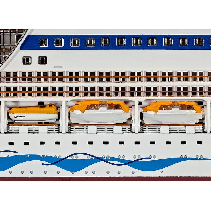 Revell Modellbausatz Schiff 1:400 - Cruiser Ship AIDAblu, AIDAsol, AIDAmar, AIDAstella im Maßstab 1:400, Level 5, originalgetreue Nachbildung mit vielen Details, Kreuzfahrtschiff, 05230 – Bild 6