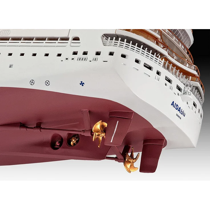 Revell Modellbausatz Schiff 1:400 - Cruiser Ship AIDAblu, AIDAsol, AIDAmar, AIDAstella im Maßstab 1:400, Level 5, originalgetreue Nachbildung mit vielen Details, Kreuzfahrtschiff, 05230 – Bild 11