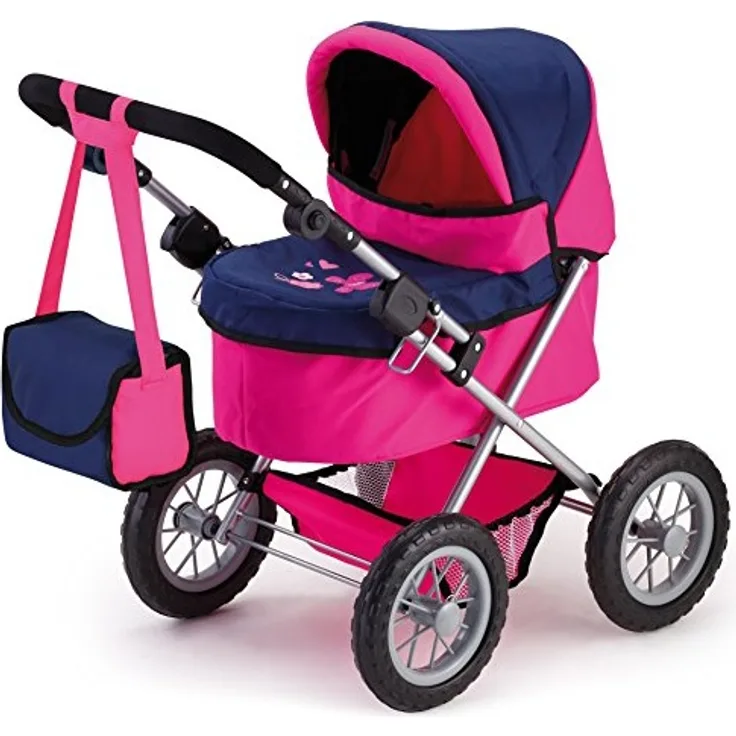 Bayer Design 13013 - Puppenwagen Trendy, rosa/blau