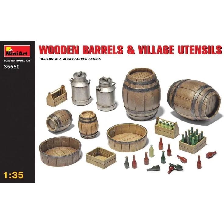 MiniArt 35550 Wooden Barrels & Village Utensils