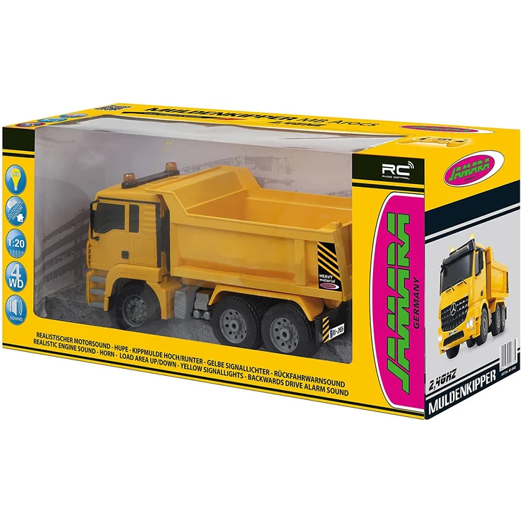 rC Mercedes-Benz Arocs 2. 4 Ghz gelb 1:20 Uhr – Bild 13