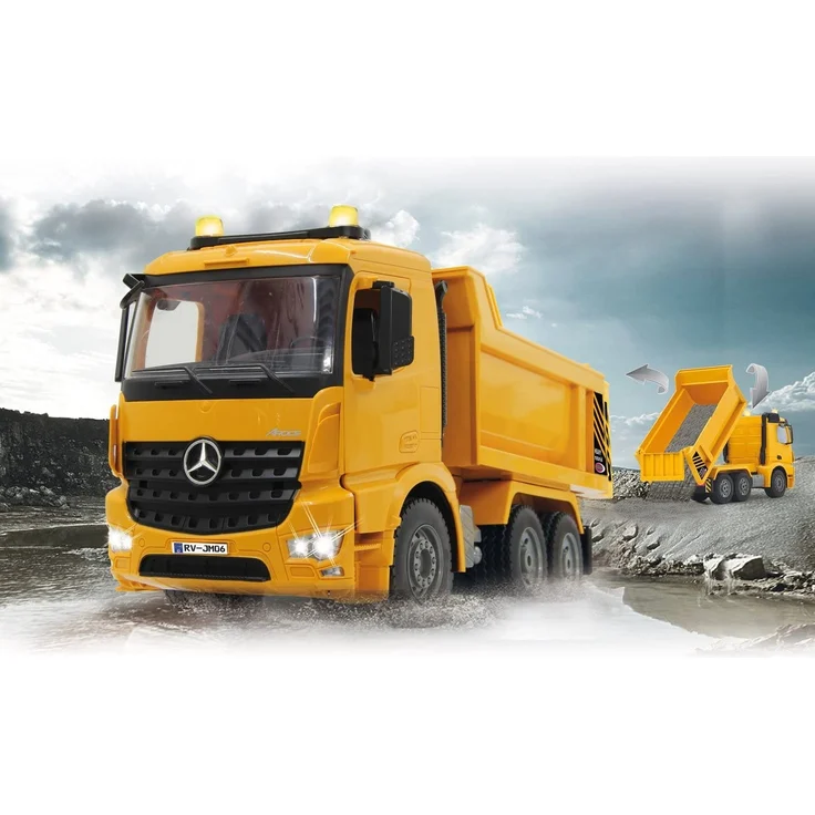 rC Mercedes-Benz Arocs 2. 4 Ghz gelb 1:20 Uhr – Bild 2