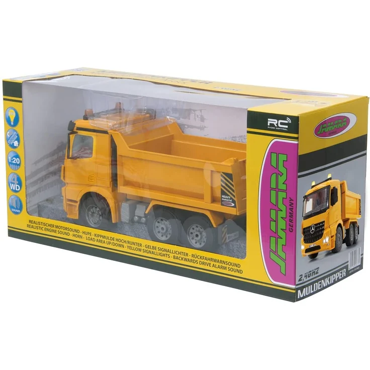 rC Mercedes-Benz Arocs 2. 4 Ghz gelb 1:20 Uhr – Bild 7