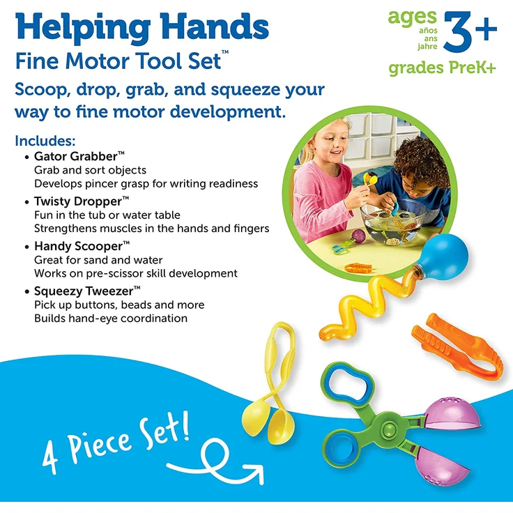 Learning Resources LER5558 Helping Hands Feinmotorik Werkzeugset – Bild 3