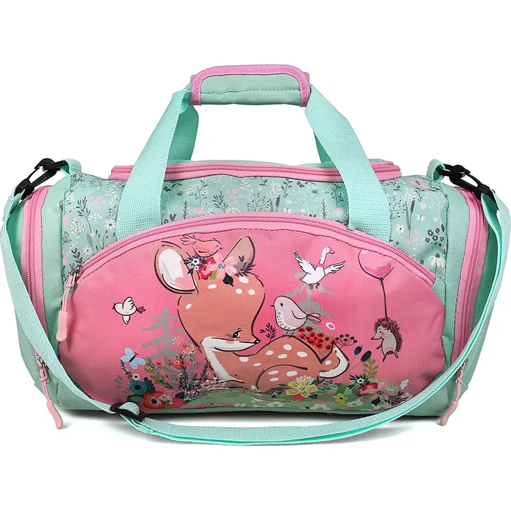 Fabrizio Rehkitz Mädchen Sporttasche Kinder Reisetasche 20581-2300