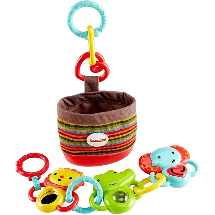Mattel Fisher-Price DFP25 - Tierfreunde Set, Babyspielzeug für unterwegs