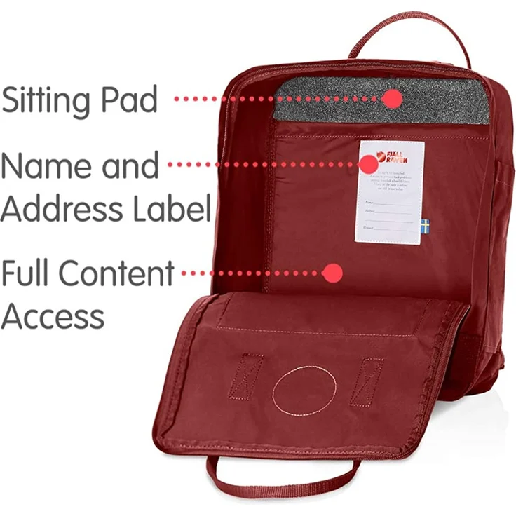 Fjällräven Kanken Classic Colors ox red - Größe 16 Liter – Bild 8