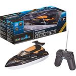 Revell Control RC Boot - ferngesteuert mit 40 MHz Fernsteuerung, kentersicher mit stabilem Rumpf, durch Sicherheitsschaltung laufen die Motoren nur im Wasser an, Batteriebetrieb - SPRING TIDE 40 24136