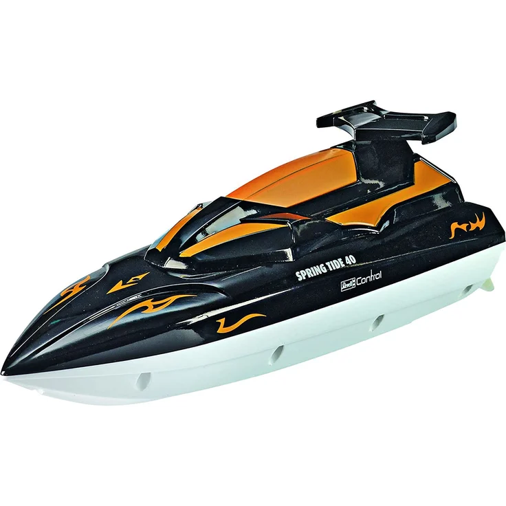 Revell Control RC Boot - ferngesteuert mit 40 MHz Fernsteuerung, kentersicher mit stabilem Rumpf, durch Sicherheitsschaltung laufen die Motoren nur im Wasser an, Batteriebetrieb - SPRING TIDE 40 24136 – Bild 3