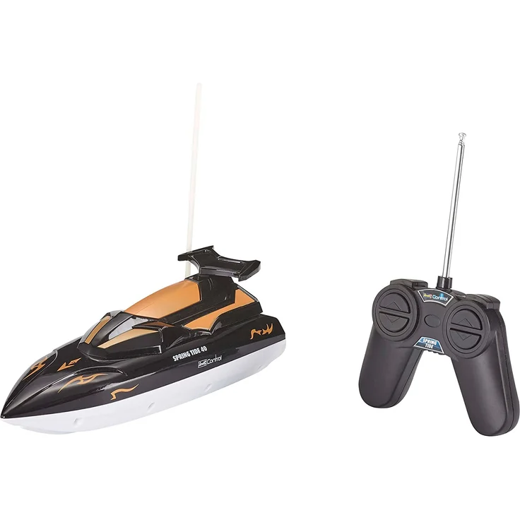 Revell Control RC Boot - ferngesteuert mit 40 MHz Fernsteuerung, kentersicher mit stabilem Rumpf, durch Sicherheitsschaltung laufen die Motoren nur im Wasser an, Batteriebetrieb - SPRING TIDE 40 24136 – Bild 4
