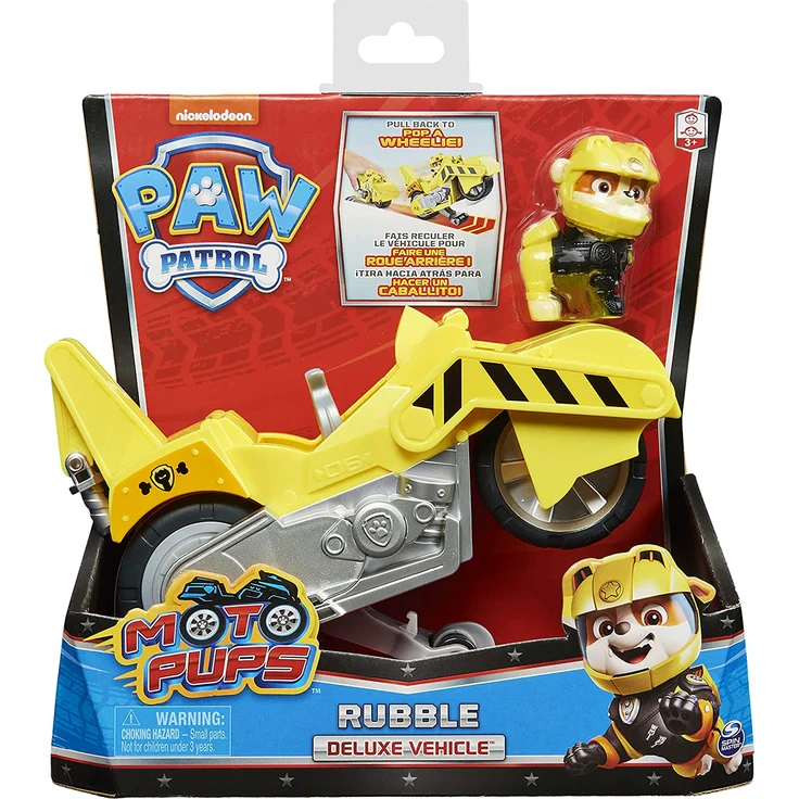 Spin Master - Paw Patrol - Moto Pups - Rubble Deluxe Vehicle - Preisvergleich – Bild 2