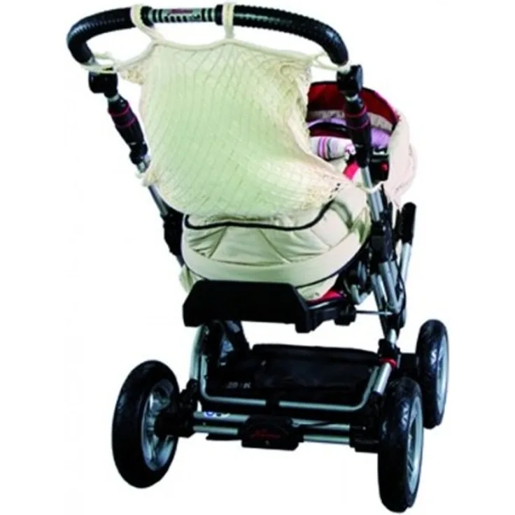 Sunnybaby 11265 Kinderwagen-Einkaufsnetz mit Ankerverschluss - Farbe: SCHWARZ