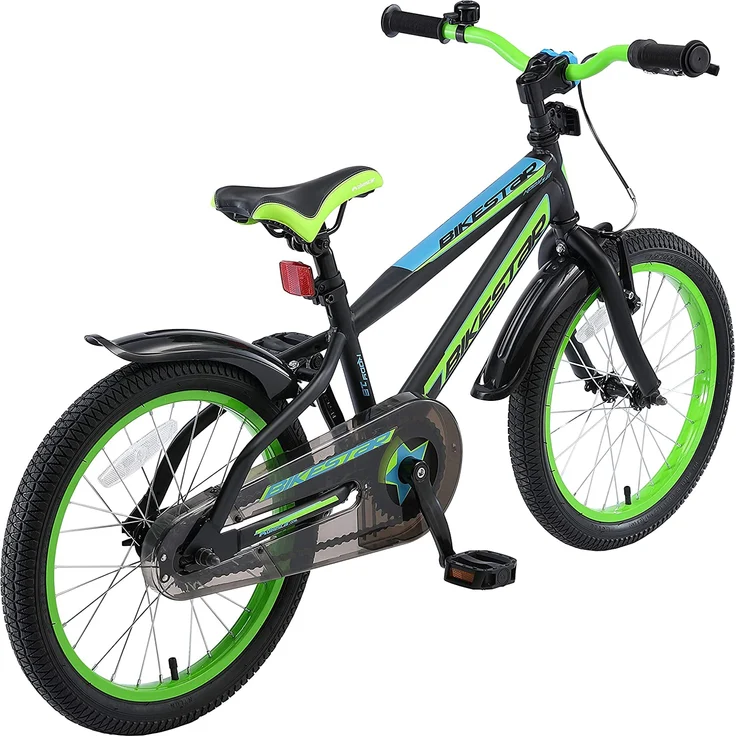 Bikestar Kinderfahrrad Urban Jungle Schwarz / Grün, 18 Zoll - Preisvergleich – Bild 3