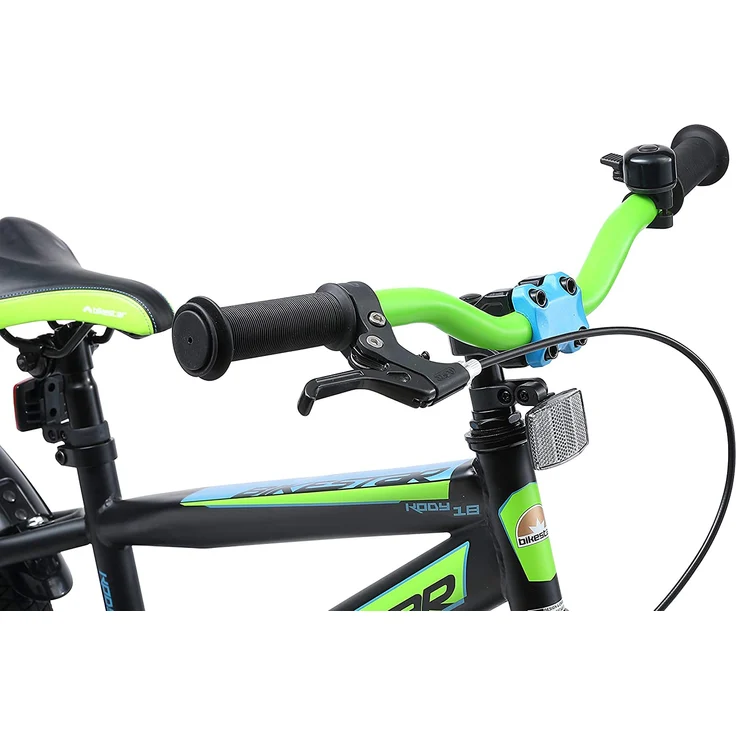 Bikestar Kinderfahrrad Urban Jungle Schwarz / Grün, 18 Zoll - Preisvergleich – Bild 6