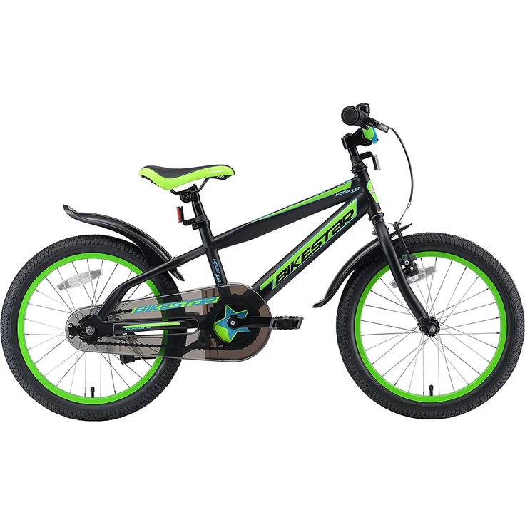 Bikestar Kinderfahrrad Urban Jungle Schwarz / Grün, 18 Zoll - Preisvergleich – Bild 2
