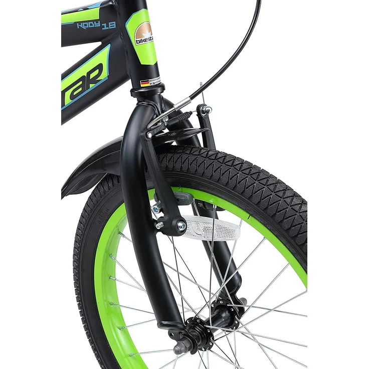 Bikestar Kinderfahrrad Urban Jungle Schwarz / Grün, 18 Zoll - Preisvergleich – Bild 7